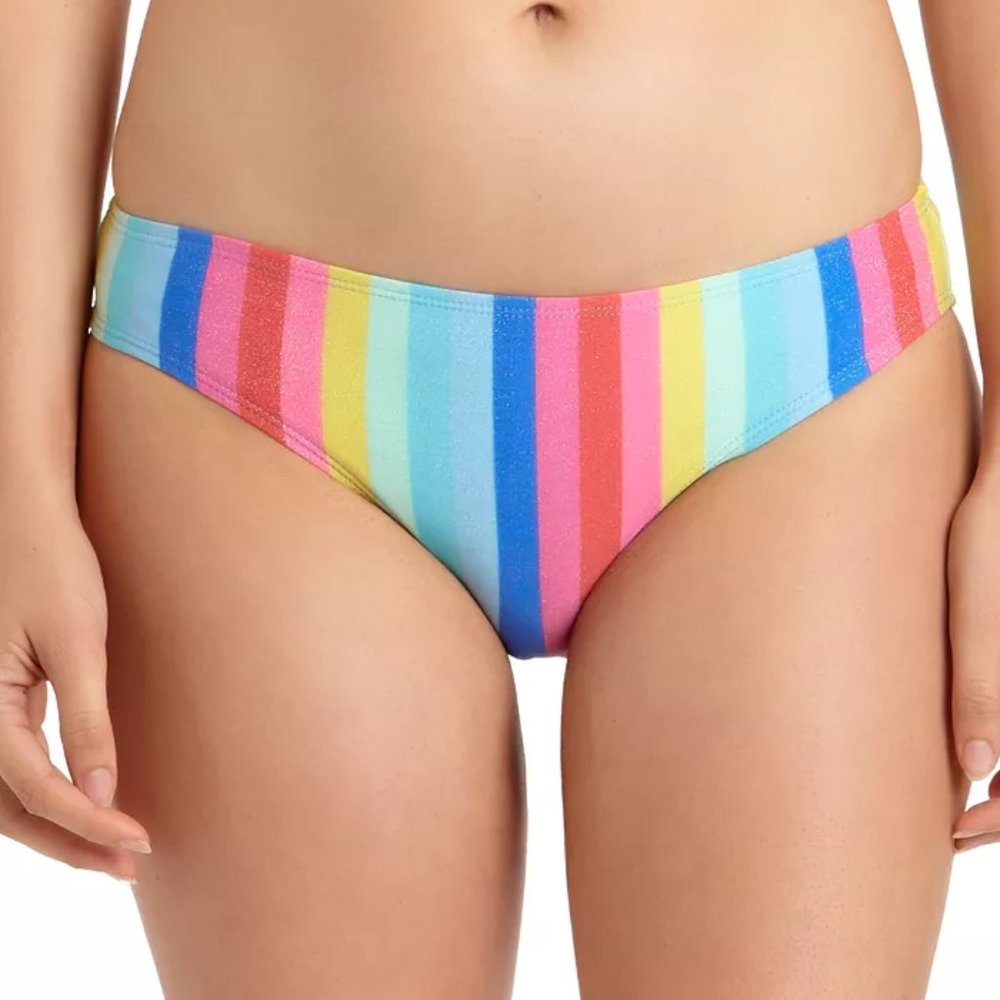 California Waves Shiny Rainbow Hipster Bikini Bott